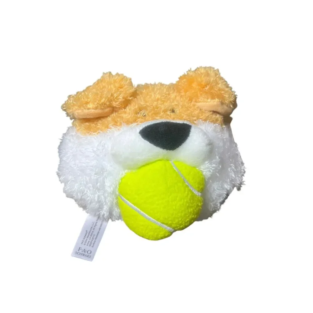 FAO Schwarz Cliqs Puppy with Tennis Ball Plush Shoulder Bag NWT Kids 3+